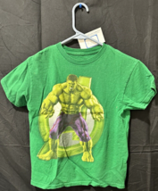 Marvel Disney Avengers Age of Ultron size childrens L 10/12 Green Hulk T-shirt - £11.42 GBP