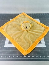 Tiddliwinks Plush Lion Security Blanket Brown Orange 14&quot; X 14&quot; Baby Lovey - $16.83