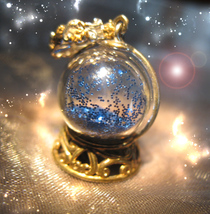  Haunted NECKLACE HARNESSING HIGHEST SIGHT CRYSTAL BALL NECKLACE Witch Cassia4 image 2