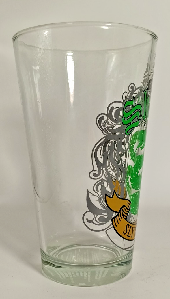 Harry Potter, Shrewd Slytherin Pint Glass (16oz), Warner Bros, 6" Tall Item image 4