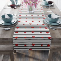 Hearts and Stripes Table Runner (Polyester) - £32.95 GBP