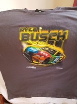 Kyle Busch #18 M &amp; Ms on a XL Youth Brown Tee shirt - $342.71 MXN