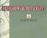 Old Hardware Restaurant Lunch Menu Mill Street Danville Pennsylvania 1990&#39;s - $17.82