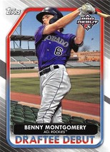 2022 Topps Pro Debut Draftee Debut #DB7 Benny Montgomery RC Rookie Card ⚾ - $0.89