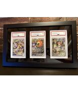 Graded Trading Card Display Case 3 PSA Slabs Sport Football Baseball Woo... - $45.98