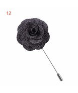 Handmade Fabric Lapel Shirt Collar Camellia Flower Brooch Pin Badge(1) - £6.66 GBP+