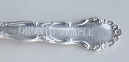 Collector Souvenir Spoon Oronto Temple Queen 1975 Dorothy Bent - £3.92 GBP