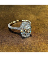 Solitaire Oval 4ct Lab Diamond cz Ring - $95.72 CAD