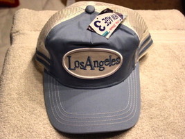 Los Angeles Baseball Cap Hat Mesh Back Light Blue - £8.55 GBP