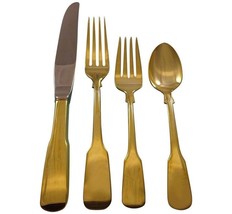 Eighteen Ten Gold by International Sterling Silver Flatware Service Set Vermeil - £2,180.41 GBP