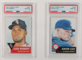 Lot Of 2 PSA 10 2020 Topps Living Gavin Lux And Luis Robert - $108.90