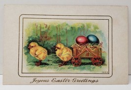 Easter Greeting Chicks and Egg Cart Postcard B12 - £4.74 GBP
