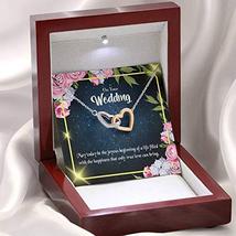 Wife Gift for Wife Birthday On Your Wedding Inseparable Love Pendant 18k Rose Go - £42.60 GBP