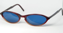 Eyevan Kiss Hl Burgundy Gradient Sunglasses Glasses W/ Blue Lens 48-18-140 Japan - $84.28