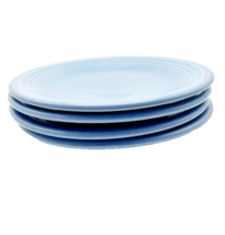 Fiesta Homer Laughlin Light Blue Lead Free Salad Plates Set of Four - £18.69 GBP