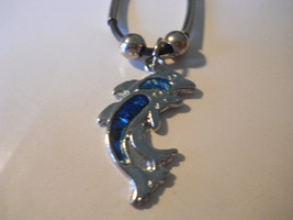 Paula Shell Twin Dolphins 18&quot; Necklace Chocker Boutique Fashion - $24.99