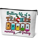 Teachers Day Gifts for Women Friends Teachers Makeup Bag Battery Life Of... - £19.48 GBP
