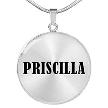 Priscilla v01 - Luxury Necklace Personalized Name Gifts - £32.08 GBP