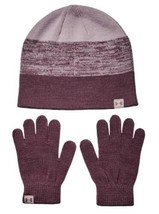 Under Armour Girls Beanie Glove Combo Ash Plum/Mauve Pink 1345413-554 - $32.00