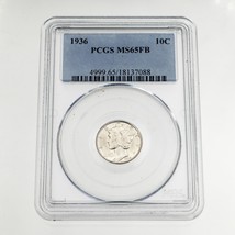 1936 10C Mercurio Dieci Centesimi Selezionato Da PCGS Come MS65 Fb Full Bande - $118.81