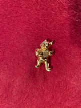 Disney Winnie the Pooh Bear Trumpet Brooch Lapel Pin Jewelry Vintage Licensed  - £9.10 GBP