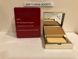 Clarins Everlasting Compact Long Wearing Foundation + #116.5 Coffee NIB ... - $291.31 MXN