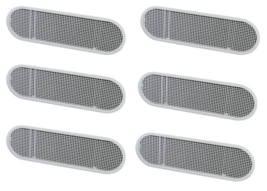 Master Flow EAP412W Soffit Ventilator 12&#39;&#39; W, 22 sq-in NFA Resin, White ... - $36.62