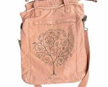 Life Is Good Brand Tote Messenger Bag Organic Cotton Tree Flowers - $24.95