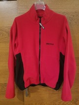 Marmot Windstopper Jacket Mens Medium Vented Red Black Soft Shell Full Z... - $22.27