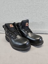 Brahma Black Steel Toe Work Boots Size 9.5w (A3) - £23.35 GBP