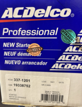 ACDelco 337-1201 Starter Motor GM 19338752 Chevrolet Corvette - $123.49