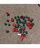Monopoly Board Game Replacement Parts &amp; Pieces Red/green Hotels Hasbro L... - $20.84 CAD