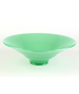 Northwood Rainbow Jade Green 692 Flared Bowl, Antique c1920 Jadite 9 1/2&quot; - £51.95 GBP