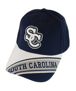 South Carolina Men&#39;s Banner on Bill Adjustable Baseball Cap (Navy/White) - £11.94 GBP