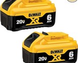 DEWALT 20V MAX Battery, 6 Ah, 2-Pack, Fully Charged in Under 90 Minutes ... - $303.99