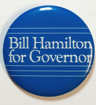 Bill Hamilton for NJ Governor State Senate Political Campaign Button Pin... - $14.99
