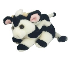 VINTAGE 1993 PLUSH CREATIONS WHITE &amp; BLACK MOM &amp; BABY COW STUFFED ANIMAL... - £29.18 GBP