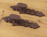2 Handles Cast Iron LARGE Antique Style FANCY Barn Gate Pull Shed Door H... - $24.99