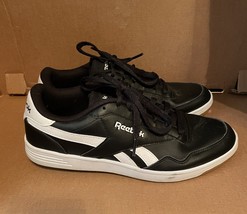 Reebok Royal Techque T Men’s Athletic Sneaker Black White Gum Tennis Sho... - £54.28 GBP
