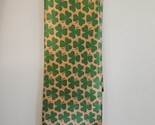 St. Patrick&#39;s Day Clover Gold/Green Pattern Neck Tie, 100% Polyester - £7.46 GBP