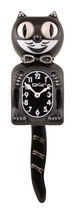 Limited Edition Leopard Tail/Bow Kit-Cat Klock Swarovski Jeweled Clock - £125.35 GBP