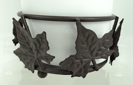 Autumn Fall Leaves Leaf Candle Holder - Inner Diameter 3.5&quot; - £11.62 GBP