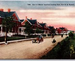 Street View Officers Quarters Row Fort D A Russell Wyoming UNP DB Postca... - $3.91