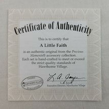 Hawthorne Village COA A Little Faith Precious Moment Certificate of Authenticity - £5.46 GBP