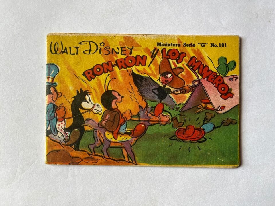 Vintage Mexican WALT DISNEY mini comic cartoon Disneyana from 1940&#39;s - £17.50 GBP