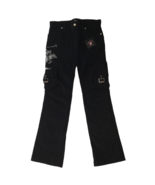 Beverly Hills Polo VTG Girl&#39;s Black Cargo Pants Size 16 XXL Embellished ... - $41.94 CAD