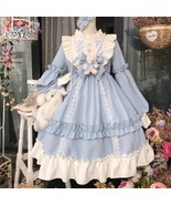 CoCo Bow Bear Lolita Dress | Women Maid Tea Party Cosplay Costume Ruffle... - €67,72 EUR