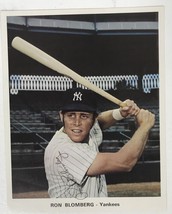 Ron Blomberg Signed Autographed Vintage 6x9 Photo - COA/HOLO - New York Yankees - £11.87 GBP