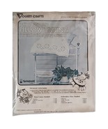 Stamped 2 Pillow tubing 1977 Embroidery Painting Diamonds &amp; Daisies 8300C - £8.48 GBP