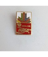 Vintage Coca-Cola 1988 Sequl Olympics Lapel Hat Pin - $12.38